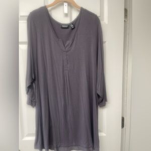 Jones & Co. Jones New York 3x Smokey Twilight V-neck Top